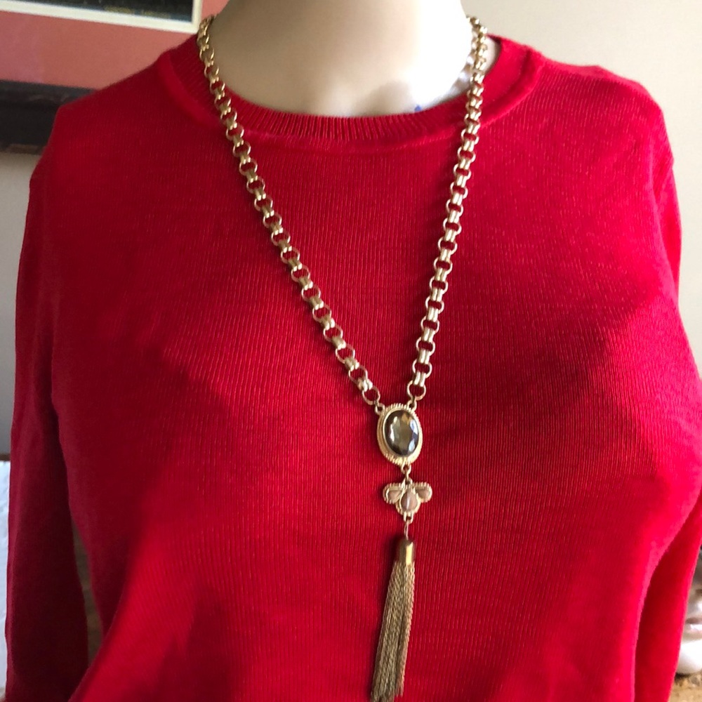 NY&C gold chain link necklace